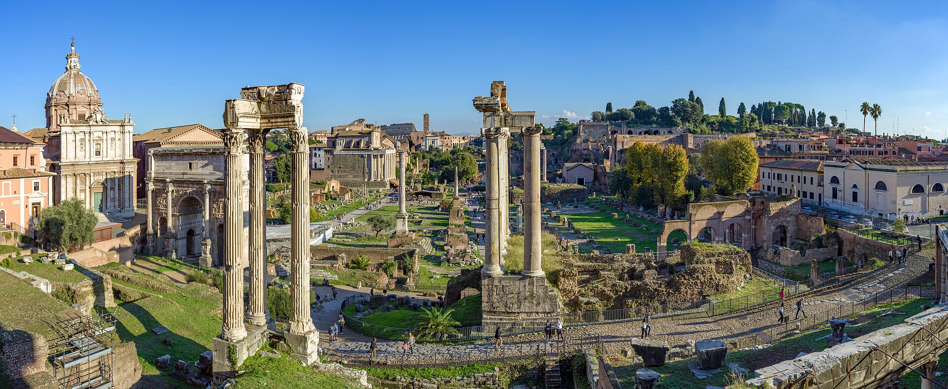 Roman Forum seen from Palatine Hill — Rome, Italy