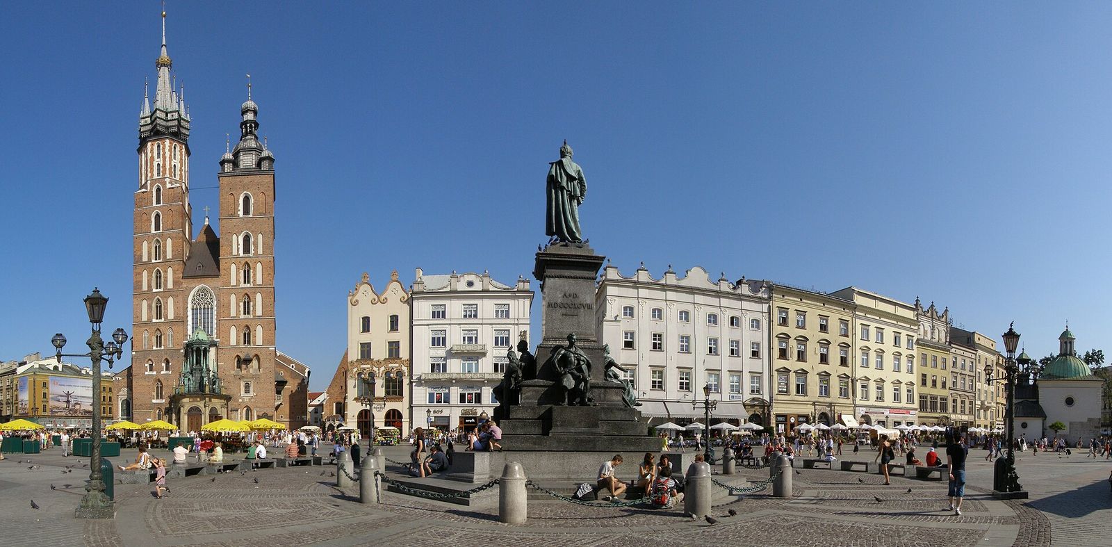 Rynek Główny main market square in Kraków — Krakow, Poland